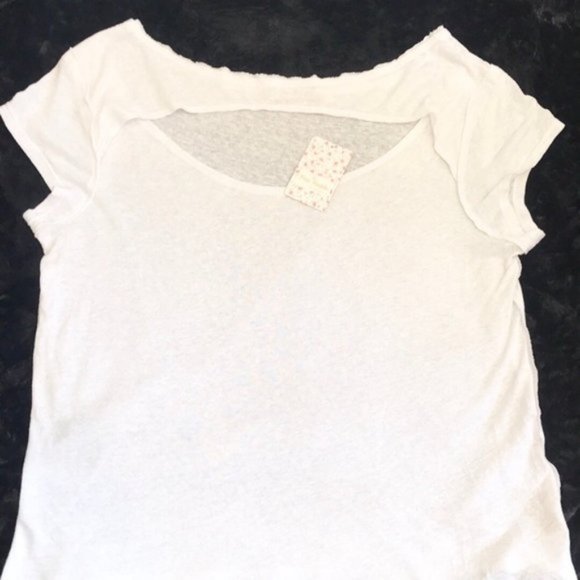 Free People June White Cutout Tee. XS, S - Picture 3 of 5